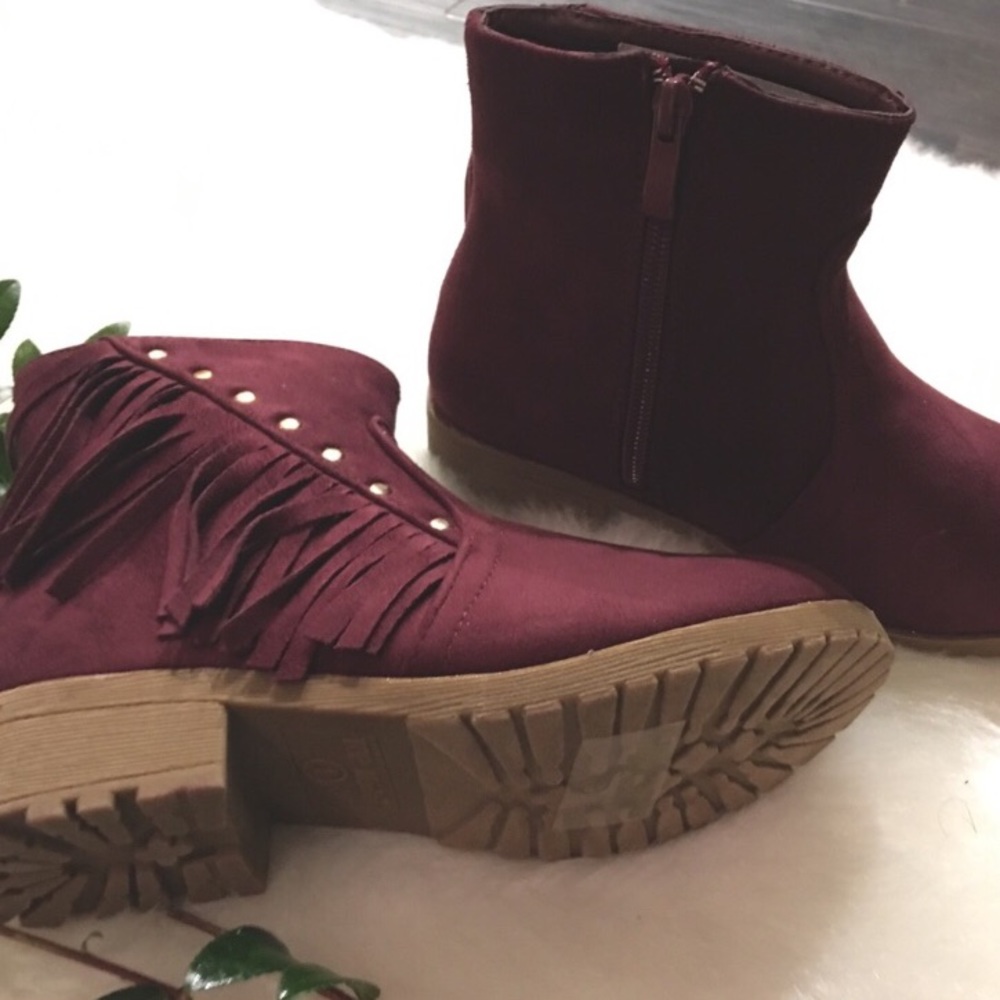 Fringe Heeled Boots - Picture 3 of 3